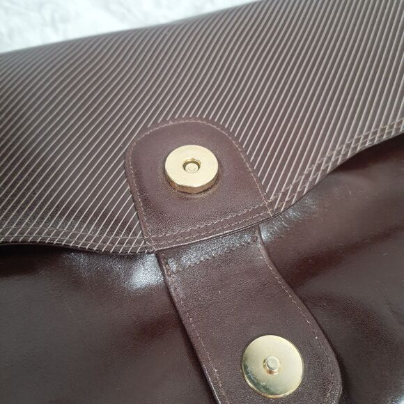 Vintage 1960s Brunettini Purse Leather Shoulder Bag Italian Designer Roma - Picture 3 of 13